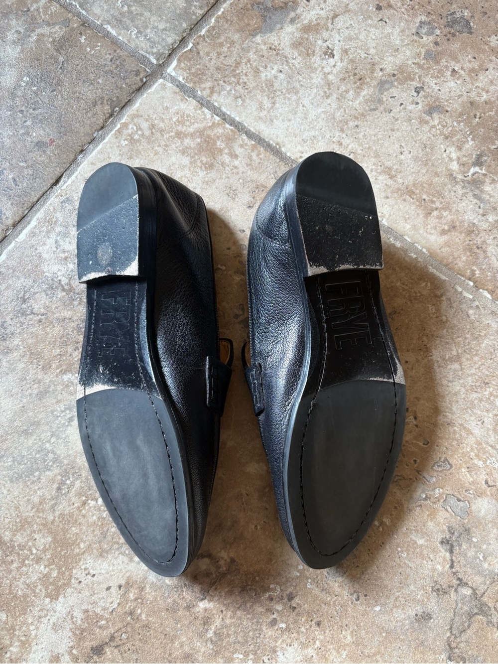 FRYE Faith Leather Penny Loafers Black Leather Penny Loafers for Women SZ 7 - Picture 3 of 3